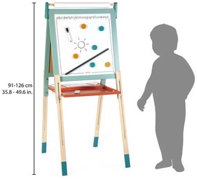 Lavagna magnetica regolabile