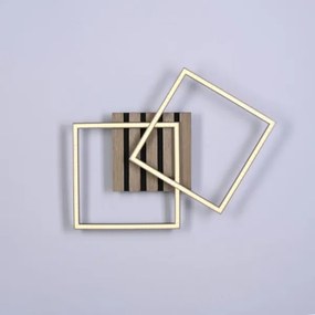 JUST LIGHT. 14053-79 - Plafoniera LED AKUSTIKA LED/15W/230V rovere/nero