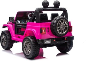 Macchina Elettrica per Bambini Jeep Wrangler Rubicon 12V con Telecomando Rosa...