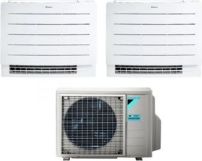 Daikin - Climatizzatore Condizionatore a Pavimento Dual Split serie perfera fvxm-a 12+12 con 2MXM50A R-32 Wi-Fi Integrato 12000+12000 Con Telecomando