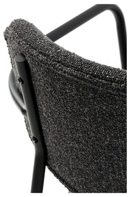 Sedia da pranzo grigio scuro Zama - Unique Furniture