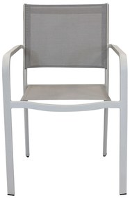SPLENDOR - poltrona da giardino in alluminio e textilene impilabile