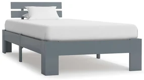 Giroletto grigio in legno massello di pino 90x200 cm