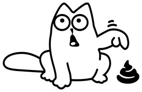 Gatto adesivo divertente - Ambiance