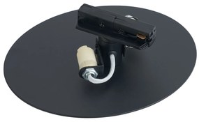 Plafoniera nera moderna per sistema a binario monofase a 2 luci - Iconic Pulley