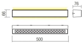 Redo 90261 - Applique da esterno AROOS LED/21W/230V 3000K IP65 marrone