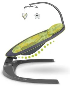 Lionelo - Sdraietta RALF con melodia, 4xAA, grigio cemento + telecomando