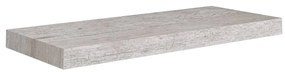 Scaffali a parete 2 pz grigio cemento 60x23,5x3,8 cm in mdf