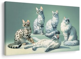 Quadro su tela – Gatti eleganti
