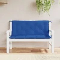 Cuscini per Panca 2 pz Blu 120x50x7 cm in Tessuto Oxford 361688