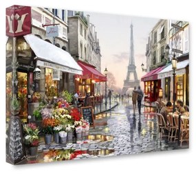 Immagine su tela, 60 x 80 cm Canvas Watercolor Paris I - Styler