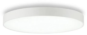 Plafoniera Moderna Halo Alluminio Bianco Led 46W 3000K Luce Calda