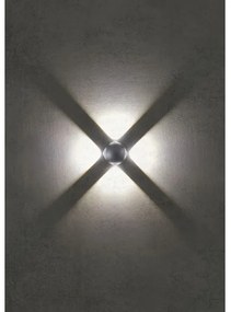 Redo 90500 -Applique a LED da esterno MILESTONE 4xLED/3W/230V IP54 antracite