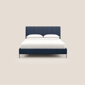 Calliope letto imbottito piedini alti completamente sfoderabile in tessuto smacchiabile T17