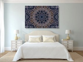 Quadro su tela – Mandala con motivo indiano