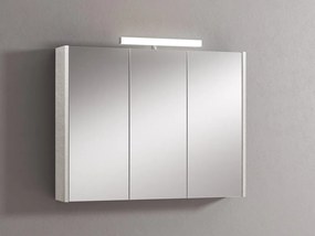 Pensile con luce Akira cemento chiaro L 90 x H 70 x P 15.5 cm