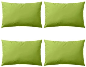 Cuscini da Esterno 4 pz 60x40 cm Verde Mela