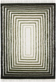 Tappeto in bouclé di lana tessuto a mano Frame