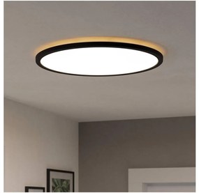 Eglo 901441 - Plafoniera LED da esterno ROVITO 16,8W/230V diametro 50cm IP44 nero
