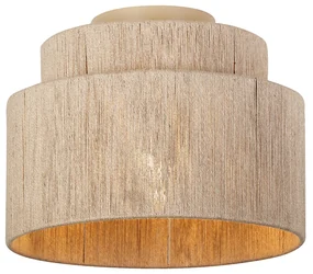 Plafoniera Japandi marrone con corda - Smille