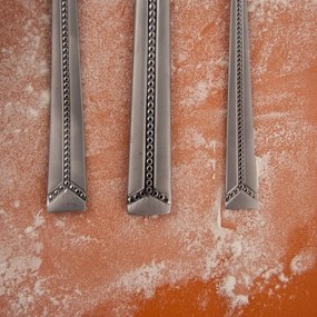 Posate argentate in acciaio inox 24 pz Bright – Orion