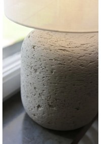 Lampada da tavolo grigia con paralume in tessuto (altezza totale 44 cm) Montagna – Markslöjd