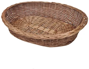 Cesto per cani/lettino in vimini naturale 90 cm