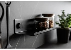 WENKO 71147800 - Mensola JET 25 x 7,5 cm nera