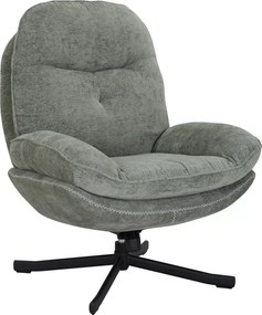 Poltrona Harper in tessuto oliva – 77x54x101 cm