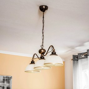 Jupiter Lampada a sospensione Casale, 3 luci, lunghezza 74 cm