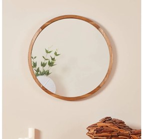 Eglo 425038 - Specchio da parete BANI Ø 70 cm marrone