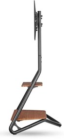 Nedis TVSM6200BK - Supporto da pavimento per TV 37-75" nero/marrone