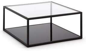 Kave Home - Tavolino quadrato Blackhill 80 x 80 cm nero