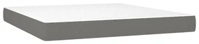 Materasso a molle insacchettate grigio scuro 180x200x20 cm