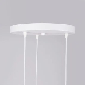 Sollux SL.1361 - Lampadario a sospensione con filo NICUS 3xE27/15W/230V bianco