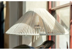 Lampada da tavolo beige con paralume in tessuto (altezza totale 50 cm) Favoro – Markslöjd