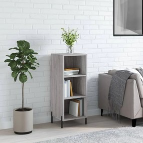 Credenza grigio sonoma 34,5x32,5x90 cm in legno multistrato