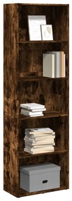 Libreria Rovere Fumo 60x30x189 Cm İn Legno Multistrato /