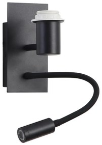 Brilagi - LED Lampada flessibile da muro NUBILA 1xE27/25W/230V + LED/3W nero