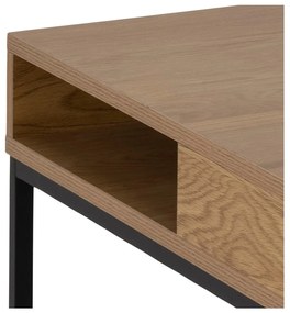 Tavolino da salotto colore naturale scuro con piano effetto rovere 80x80 cm Willford – Actona