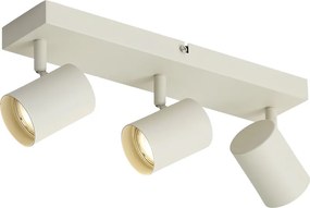 Faretto da soffitto moderno beige 3 luci regolabile - Jeana
