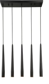 Lampadario nero Agusta – Squid Lighting