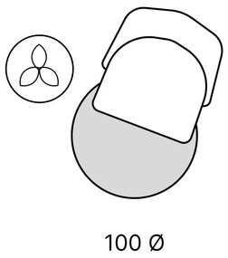 Tappeto rotondo ø 100 cm - Vitaus