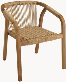 Set di 2 sedie da pranzo da giardino in legno di acacia Vick