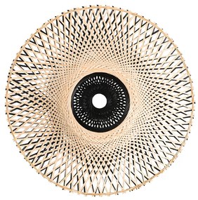 Paralume orientale in bambù 50 cm - Rina