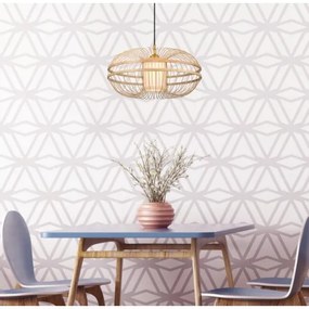 Westinghouse 61255 - Lampadario a sospensione con filo TULCEA 1xE27/60W/230V bambù