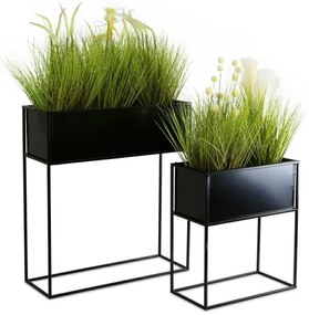 Portafiori 50x44 cm nero