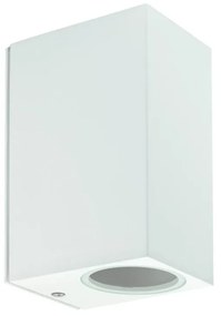 Applique Rettangolare Bidirezionale IP65 - GU10 Bianco Base GU10