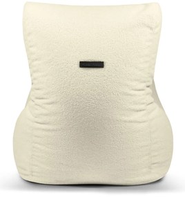 Puof a sacco grigio chiaro con rivestimento in bouclé Seat Lounge – SLOWDOWN