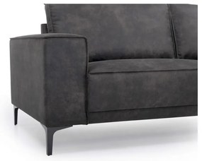 Divano in similpelle antracite 164 cm Copenhagen - Scandic